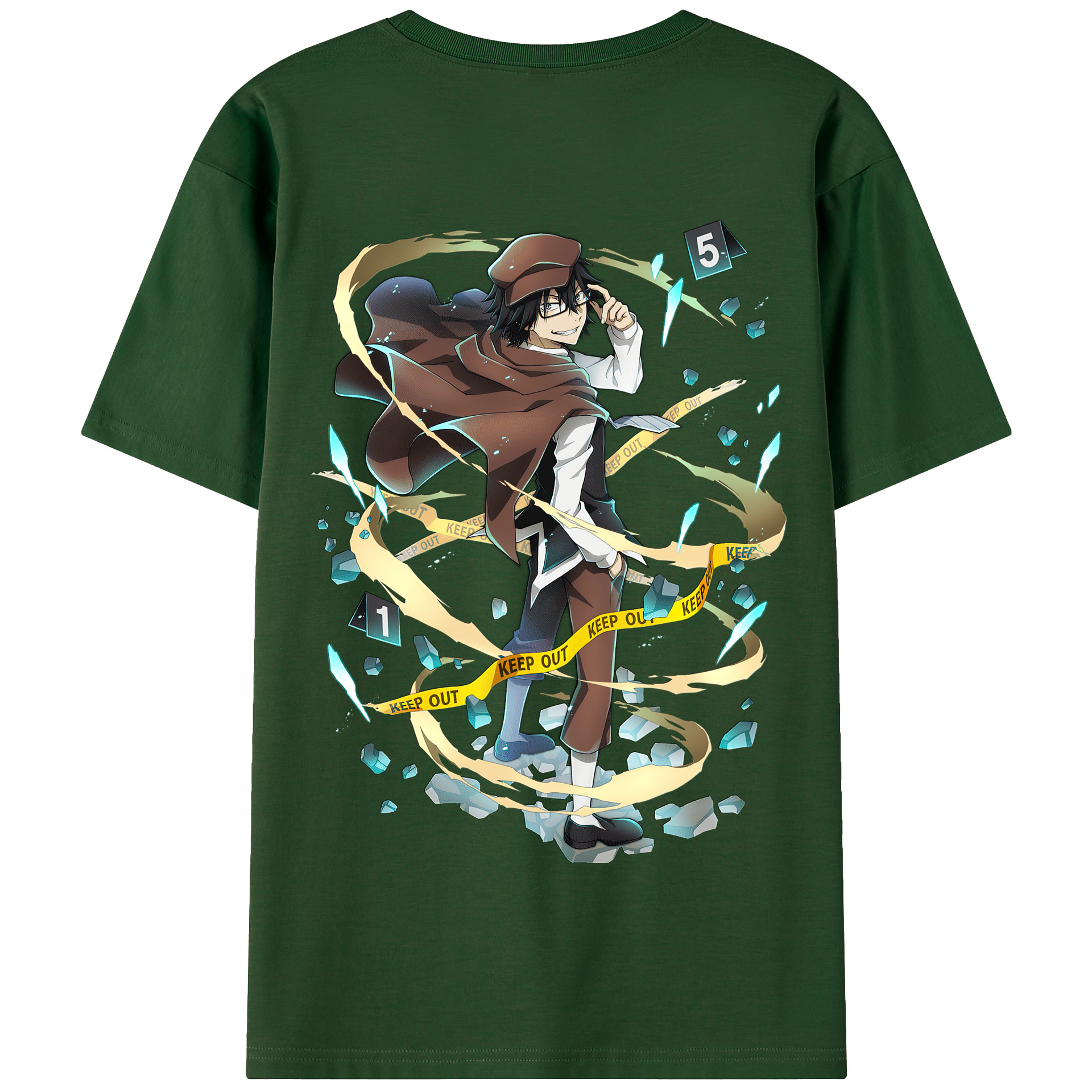 （画像用） 文豪ストレイドッグス Bungo Stray Dogs 綿100％半袖Tシャツ（背面プリント）